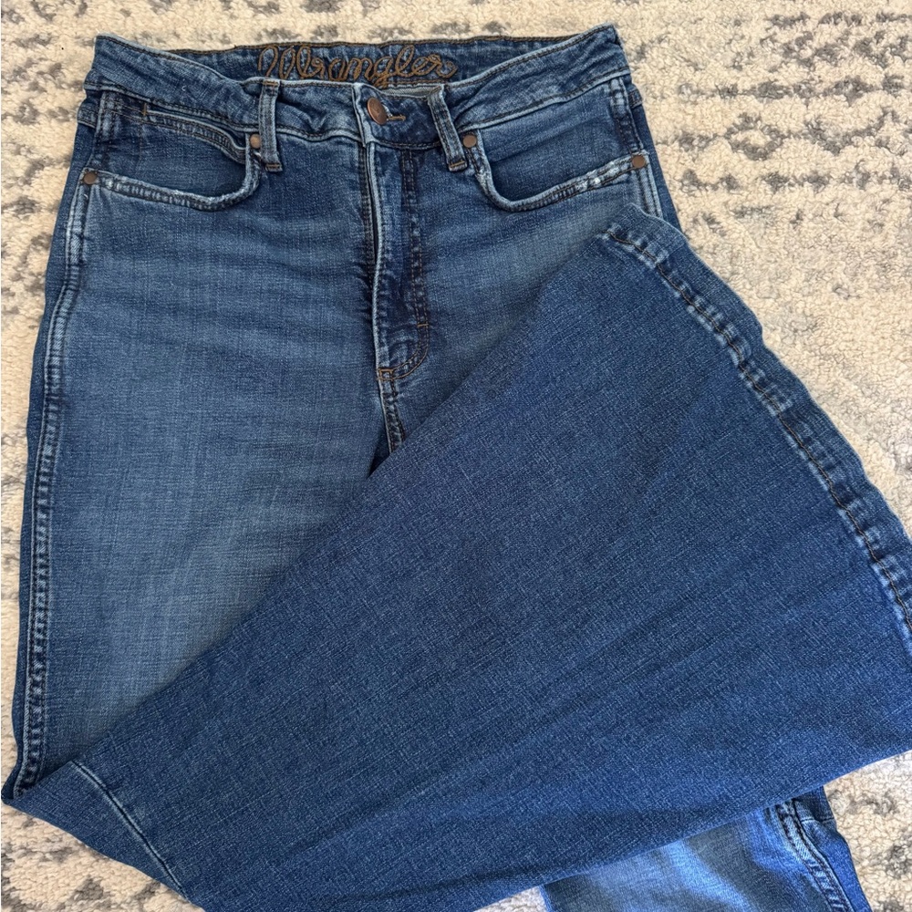 Wrangler Blue Flare & Wide Leg Jeans
